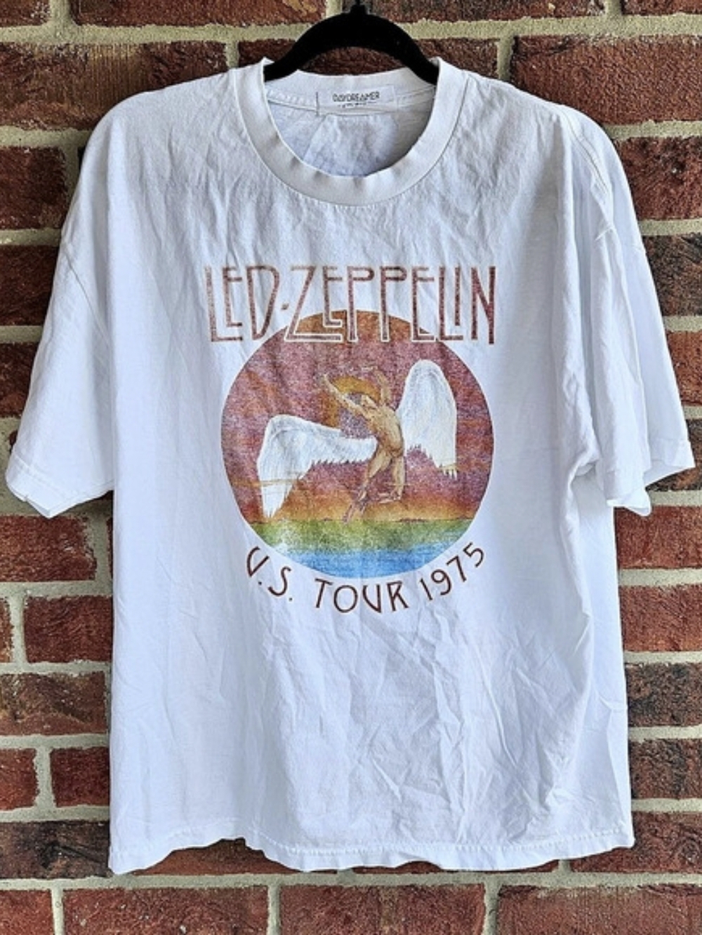 Daydreamer For Free People Led Zeppelin U.S. Tour 1975 Graphic Tee Size L